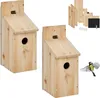 Relaxdays Nistkasten Bausatz Vögel, 2er Set, 32 mm Produktbild-Vorschau 1