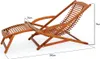 CASARIA® 2x Lettino Prendisole Ergonomico 120kg Legno Anteprima dell’immagine prodotto 5