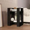 Bücherregal/Raumteiler Schwarz 41x35x57 cm Massivholz Produktbild-Vorschau 6
