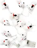 A string of Snoopy-shaped LED lights on a white background. Produktbild-Vorschau