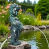 Solar Wasserspeier Junge klassisch Wasserspiel Teichdeko Produktbild-Vorschau 3