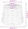 vidaXL Tienidlo na svietidlo hnedé Ø20x15 cm Wicker Náhľad obrázku produktu 5