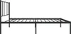 vidaXL Detská posteľ s čelom kovová čierna 90x200 cm Náhľad obrázku produktu 6