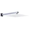 vidaXL Duscharm Quadratisch Edelstahl 201 Silbern 30 cm Produktbild-Vorschau 1
