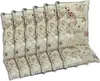 A set of chair cushions with a butterfly and floral pattern. Produktbild-Vorschau