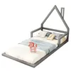 OKWISH Lit Enfant 90x200 Cm - Lit Cabane Simple En Pin Voir les images du produit 10