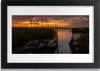 Bild 30x20 MDF-Rahmen Wandkunst Boot Seegras Landschaft Produktbild-Vorschau 1