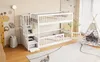 Letto a castello Sweiko 90x200 per bambini con gradini di Anteprima dell’immagine prodotto 13