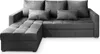 A gray sectional sofa with multiple cushions, shown from a front-left angle against a white background. Produktbild-Vorschau