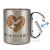 Mr. & Mrs. Panda karabinerbecher Otter Herz - Transparent - Produktbild-Vorschau 3