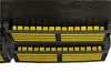 A close-up view of a black tool case with yellow accents. Voir les images du produit
