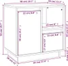 vidaXL Nachttisch 50x34x50 cm Massivholz Kiefer Produktbild-Vorschau 8