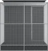 vidaXL Voliere mit Erweiterung Silber 209 x 203 x 216 cm Produktbild-Vorschau 4