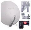 DUR-line Select 75/80cm Komplettanlage hellgrau + Quad LNB Produktbild-Vorschau 1