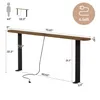 Mesa consola de 180 cm de largo, ideal para colocar detrás Vista previa de la imagen del producto 2