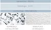 A diagram showing the layers and filling materials of a product, with descriptive text. Produktbild-Vorschau