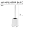 WENKO Toiletten Bürsten Klo Halter WC Garnitur Kunststoff Produktbild-Vorschau 4