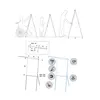 ROCADA Flipchart classic 1 Arm Dreibein, weiß Náhled obrázku produktu 22