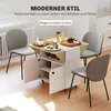 HOMCOM Table de salle à manger pliante et mobile pour 2 à 4 Voir les images du produit 5