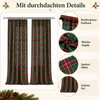 Ensemble de 2 rideaux de Noël, 132 x 214 cm, vert, à motifs Voir les images du produit 8