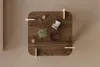 Skye Decor, kvalitný konferenčný stolík, orech a travertín, Náhľad obrázku produktu 4