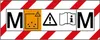 A sign with multiple icons and text. Náhľad obrázku produktu