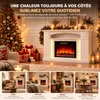 HOMAVO cheminée électrique 23 pouces meuble bande LED 1000W Voir les images du produit 6