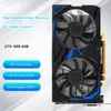 A product image of a graphics card with marketing text and feature callouts. Produktbild-Vorschau