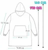 Langer Deckenpullover XXL - Kuscheldecke mit Ärmeln - Produktbild-Vorschau 4