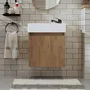 Roomart MINI-50 Badmöbel-Set 2-teilig 49 cm breit, Eiche Produktbild-Vorschau 3