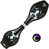 Waveboard con luci a LED – Skateboard Streetsurfing nero Anteprima dell’immagine prodotto 1