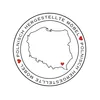 A circular logo with a map of Poland inside, surrounded by text and small hearts. Produktbild-Vorschau