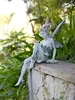 Sitzende Fee Gartendeko Figuren Gartenfiguren für Außen, Produktbild-Vorschau 3