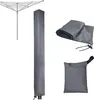 A collection of items related to a clothesline cover, including the clothesline itself, a long cover, and two smaller bags. Produktbild-Vorschau