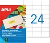 APLI Adress Etiketten 70 x 35 mm neongrün 2.400 Etiketten Produktbild-Vorschau 1