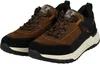 A pair of brown and black sneakers on a white background. Voir les images du produit