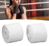 Boxbandages, katoen, 5 meter, wit, voor kickboksen Productafbeelding-voorbeeld 2