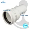 tecuro Reduzierrohr Ø 50 mm auf Ø 40 mm KS-weiß Produktbild-Vorschau 6