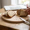 Kulaté dřevěné prkénko 25 cm na krájení pizzy, sýra, Náhled obrázku produktu 3
