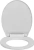 vidaXL Toilettensitz mit Absenkautomatik Hellgrau Oval Produktbild-Vorschau 7