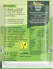 Back of a Knorr salad dressing package showing preparation instructions and nutritional information. Produktbild-Vorschau