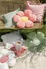 Dekokissen Blume lila gelb Ø 50 cm Produktbild-Vorschau 3