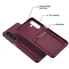 A product shot of a phone case with callouts highlighting its features. Produktbild-Vorschau