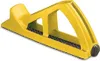 A yellow woodworking plane tool is shown against a white background. Voir les images du produit