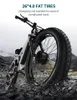 An electric mountain bike with fat tires is shown on a rocky terrain. Podgląd zdjęcia produktu