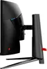 Side view of a black gaming monitor stand and part of the monitor's rear. Náhľad obrázku produktu