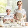 Set Kinderschürze und -mütze mit Ärmeln, Kochschürze für Produktbild-Vorschau 4