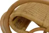 A close-up view of a wicker chair. Produktbild-Vorschau