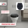 Grafner® WC Sitz mit Absenkautomatik Motiv Black Drops Produktbild-Vorschau 6