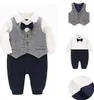 Baby Jungen Strampler Taufe Hochzeit Babykleidung Langarm Produktbild-Vorschau 2